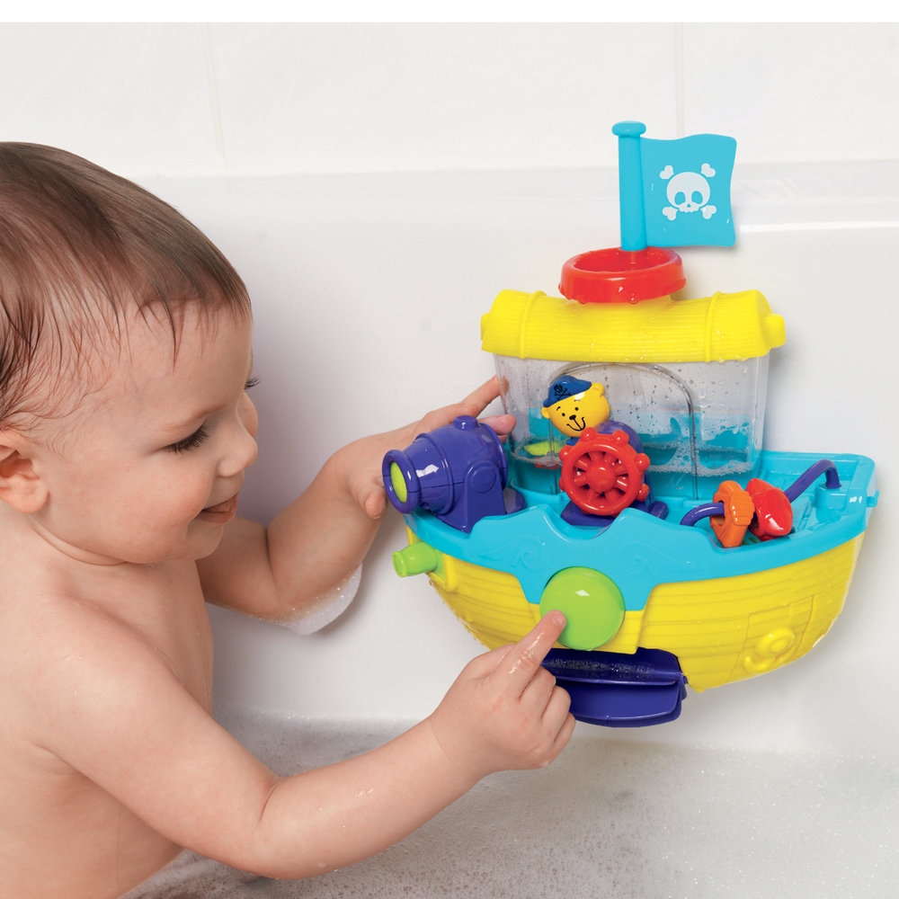 Soft toys which absorb the water or are water resistant are also great fun for the little ones.