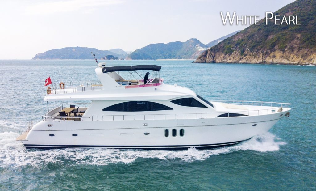 white-Pearl Simpson Yacht Charter in Hong Kong
