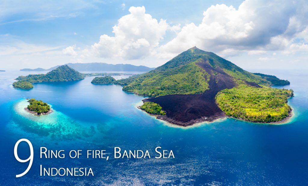 Ring of fire, Banda Sea, Indonesia