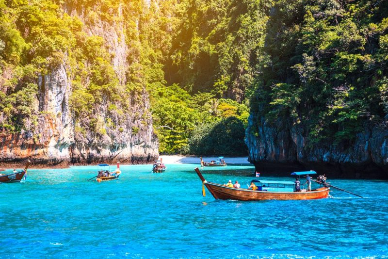 Maya bay Îles Phi Phi Mer d'Andaman Krabi