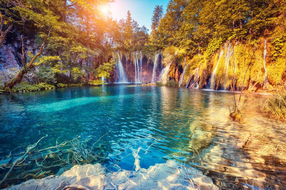 حديقة بحيرات بليتفيتش الوطنية. كرواتيا