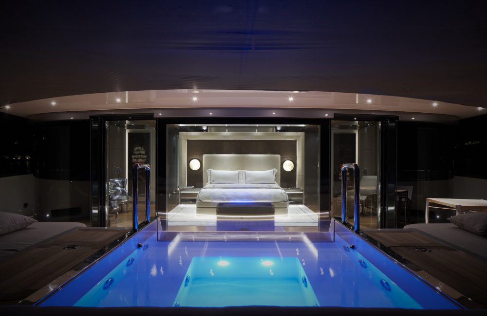 superyacht swimming pool